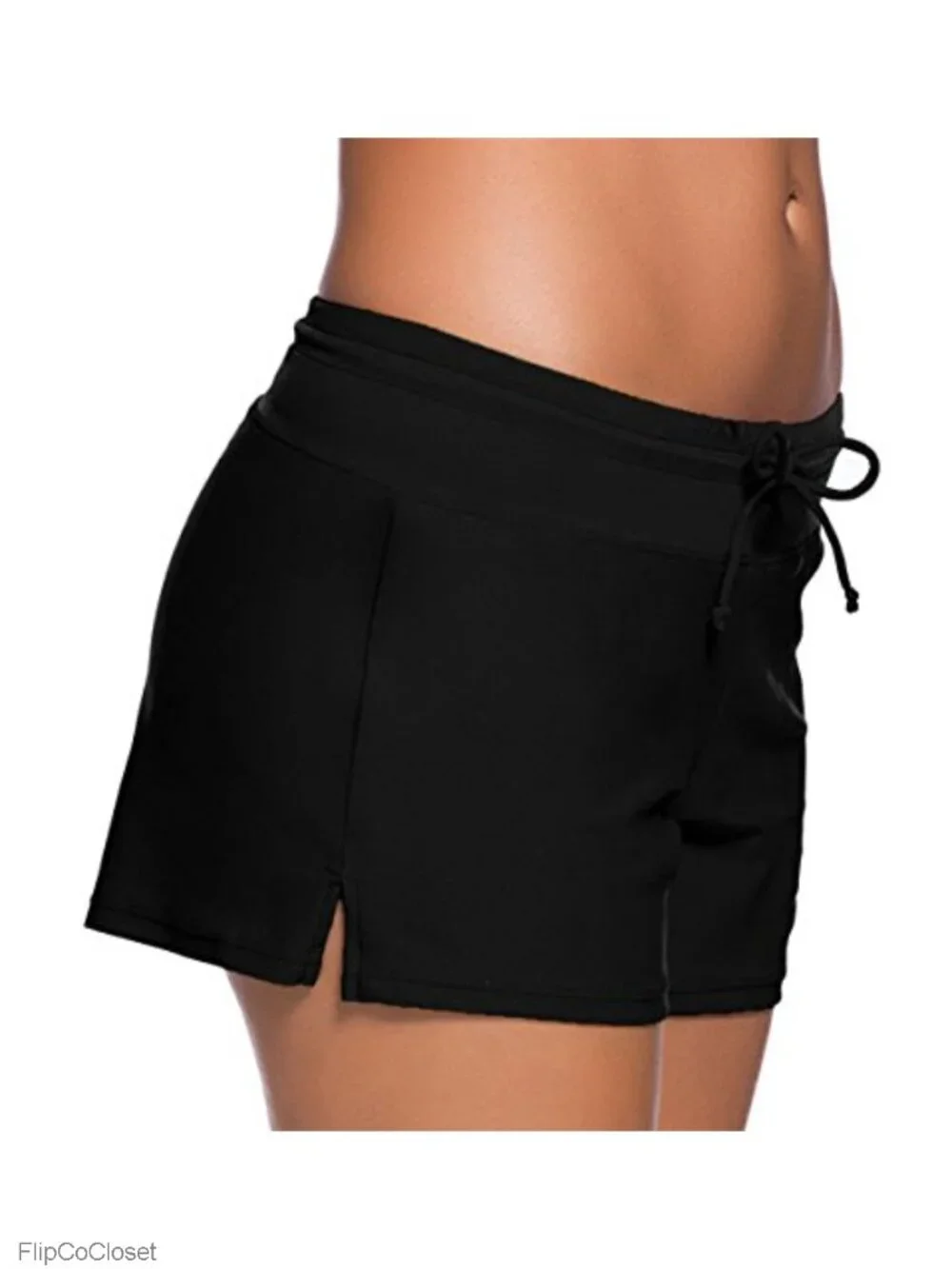 Women's Swim Board Shorts with Built-in Briefs Quick Dry 4-Way Stretch